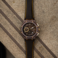 Thumbnail for AM1052CJ - AMBASSADOR BROWN WATCH WITH LEATHER STRAP