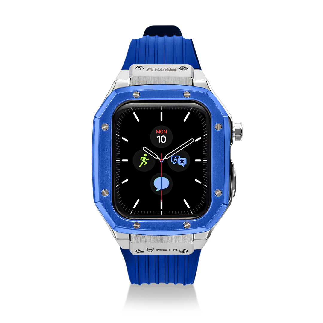 AG Trainer: Blue Apple Watch Case & Band 44mm