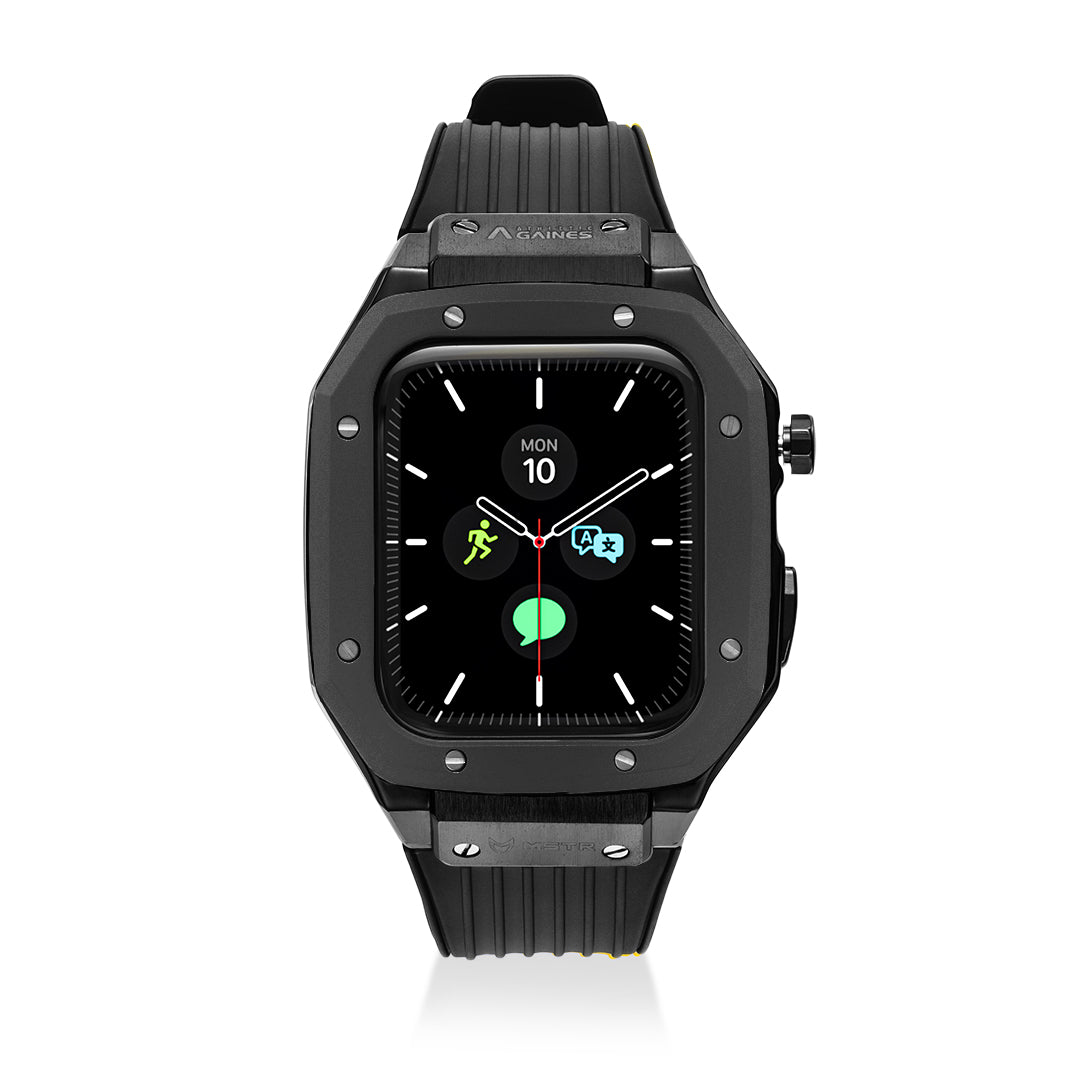 AG Trainer: Black Apple Watch Case & Band 44mm