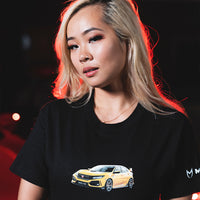 Thumbnail for HPJ YELLOW TYPE R TEE - BLACK